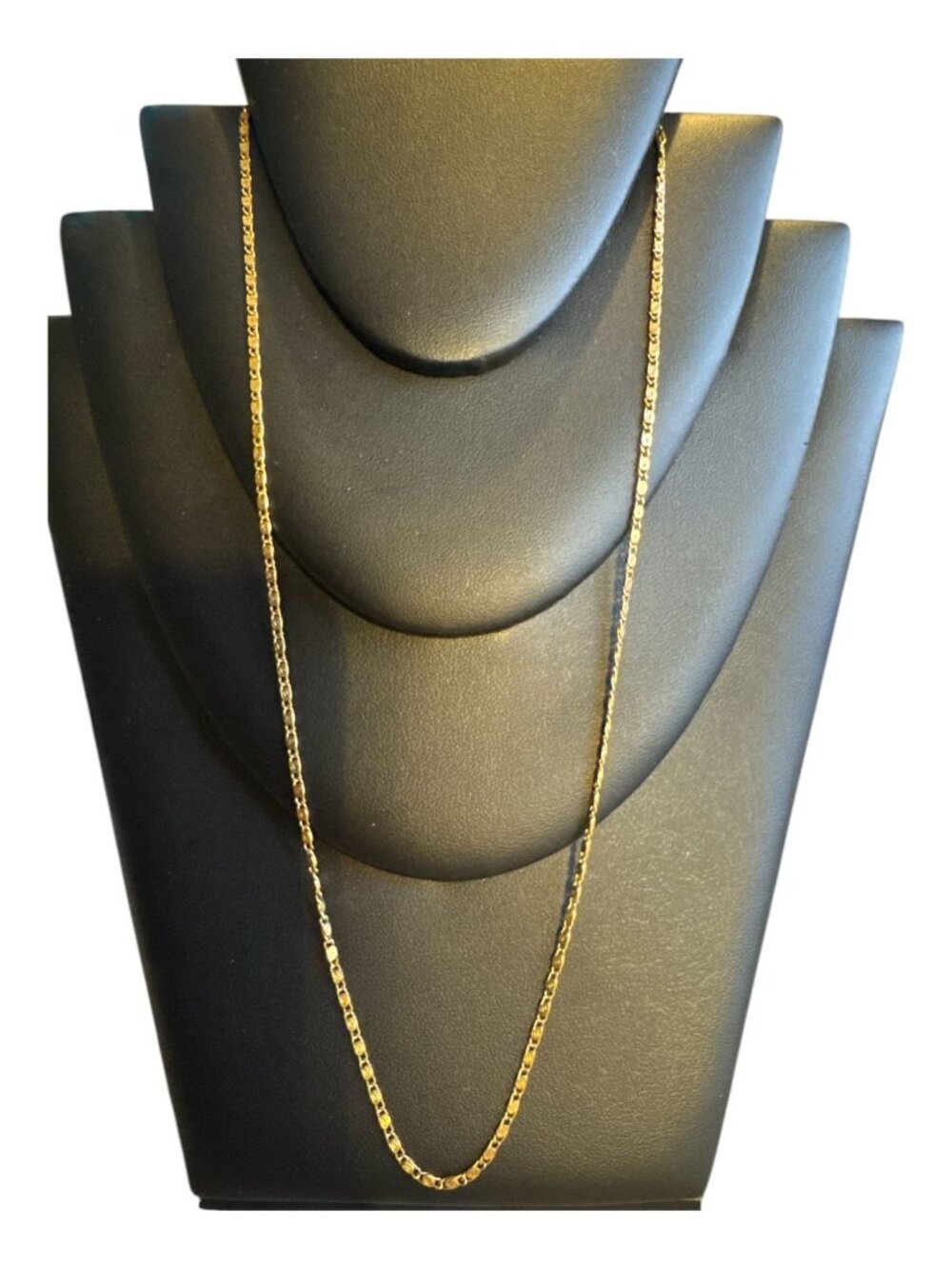Gold-Tone Chain Necklace With Adjustable Clasp - 20" Length